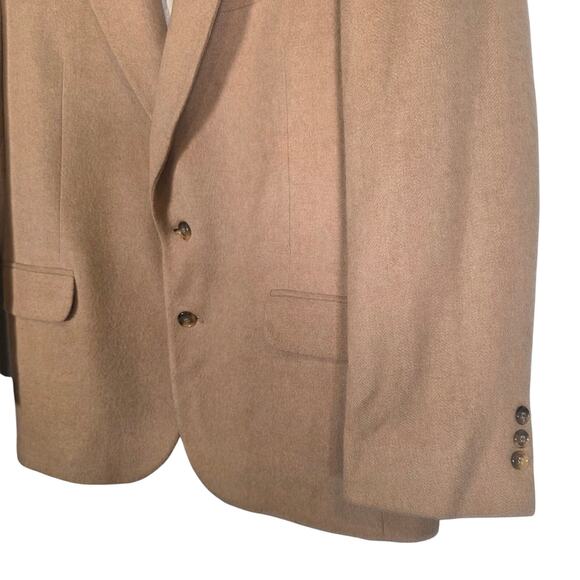 Vtg. Hunt Valley 100% Camel Hair Blazer 42R USA Made Lined Sport Coat - Picture 5 of 10